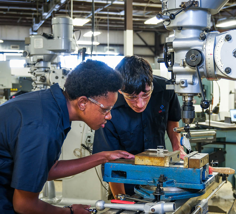 Two Advanced Manufacturing Technology students